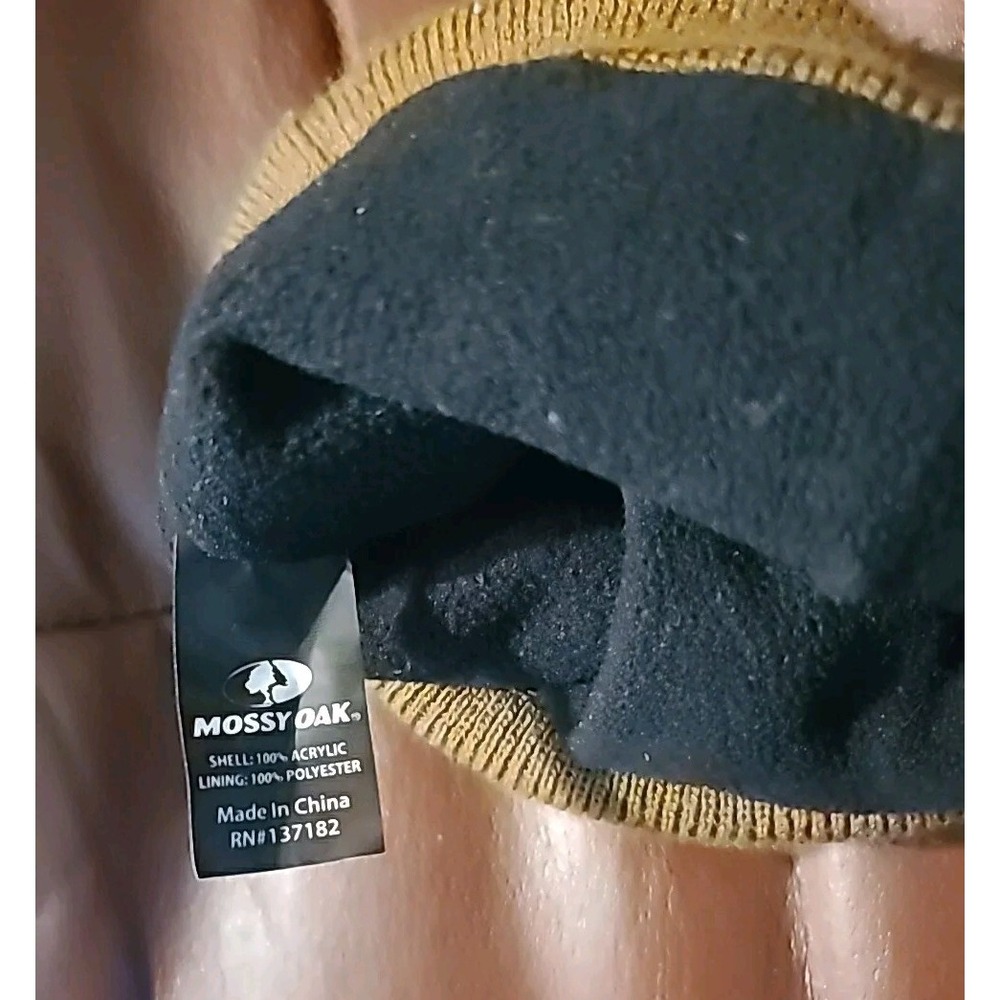 Mossy Oak Knit Hat Beanie Youth One Size‎ Camel Tan - Picture 3 of 3